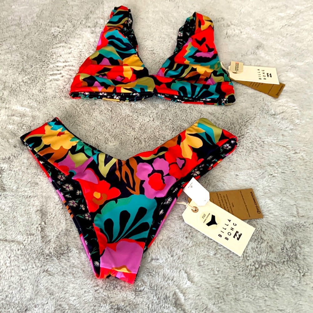 Billabong Multicolor Floral Bikini
